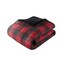 Edge Collections - 36" x 20" - Red - Bernston King Plaid Wool Comforter Set - 1 Set